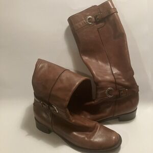 Vero Cuoio Leather boots Women Size 37 - 1/2 Made In Italy
